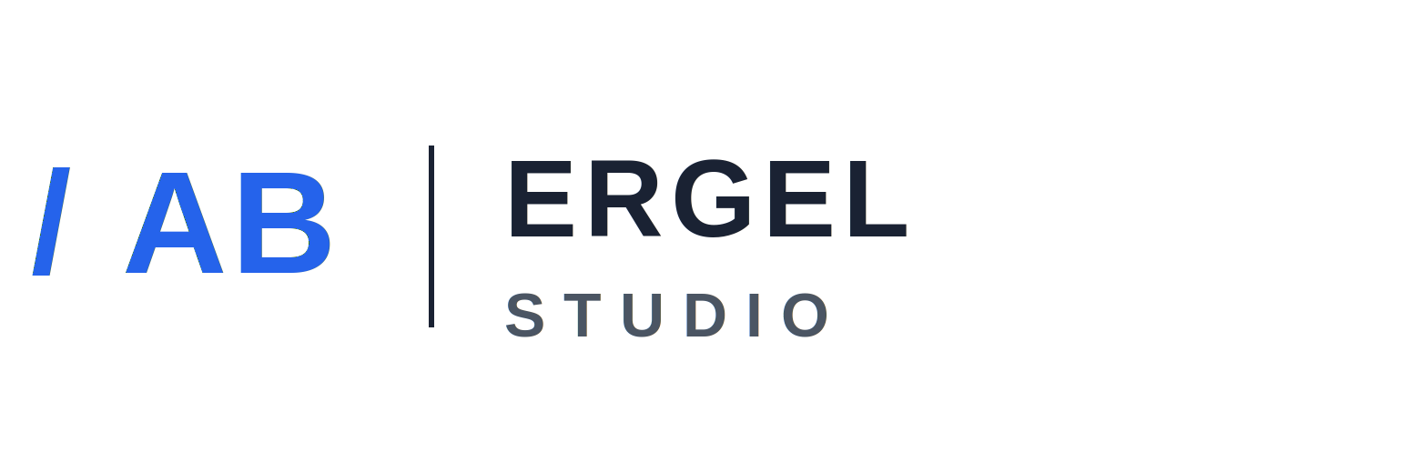ab ergel studio logo transparent